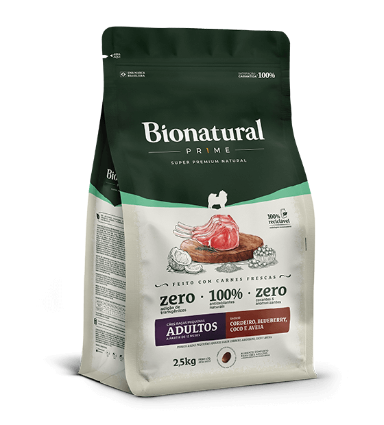 Bionatural Prime Perros Razas Pequeñas Adultos Sabor Cordero