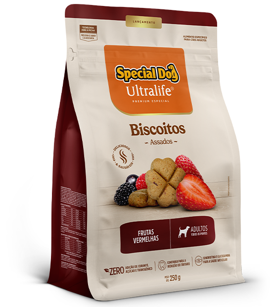 SPECIAL DOG ULTRALIFE BISCOITOS ADULTOS FRUTAS VERMELHAS